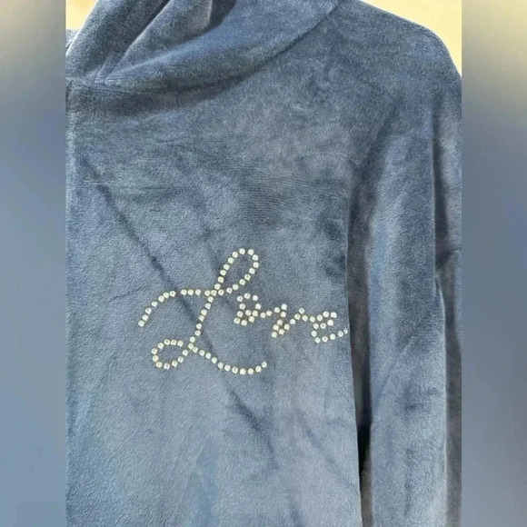 Ruby & Lace Blue Maternity Zip Up Hoodie - Sizes M & XL - Picture 2 of 10